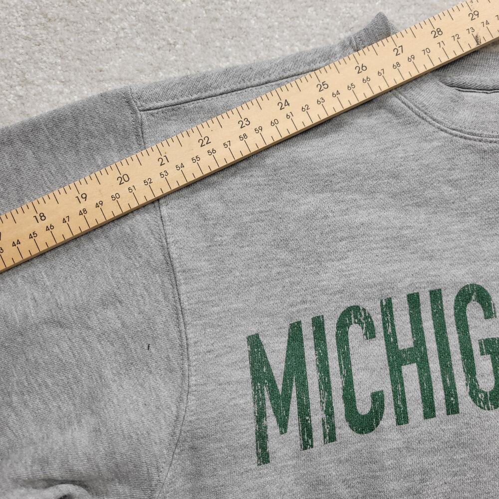 Jansport Michigan State Spartans Crewneck Sweatshirt Gray Small Oversized - Picture 5 of 6